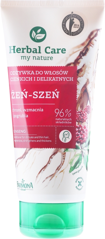 farmona herbal care odżywka do włosów cienkich i delikatnych żeń-szeń