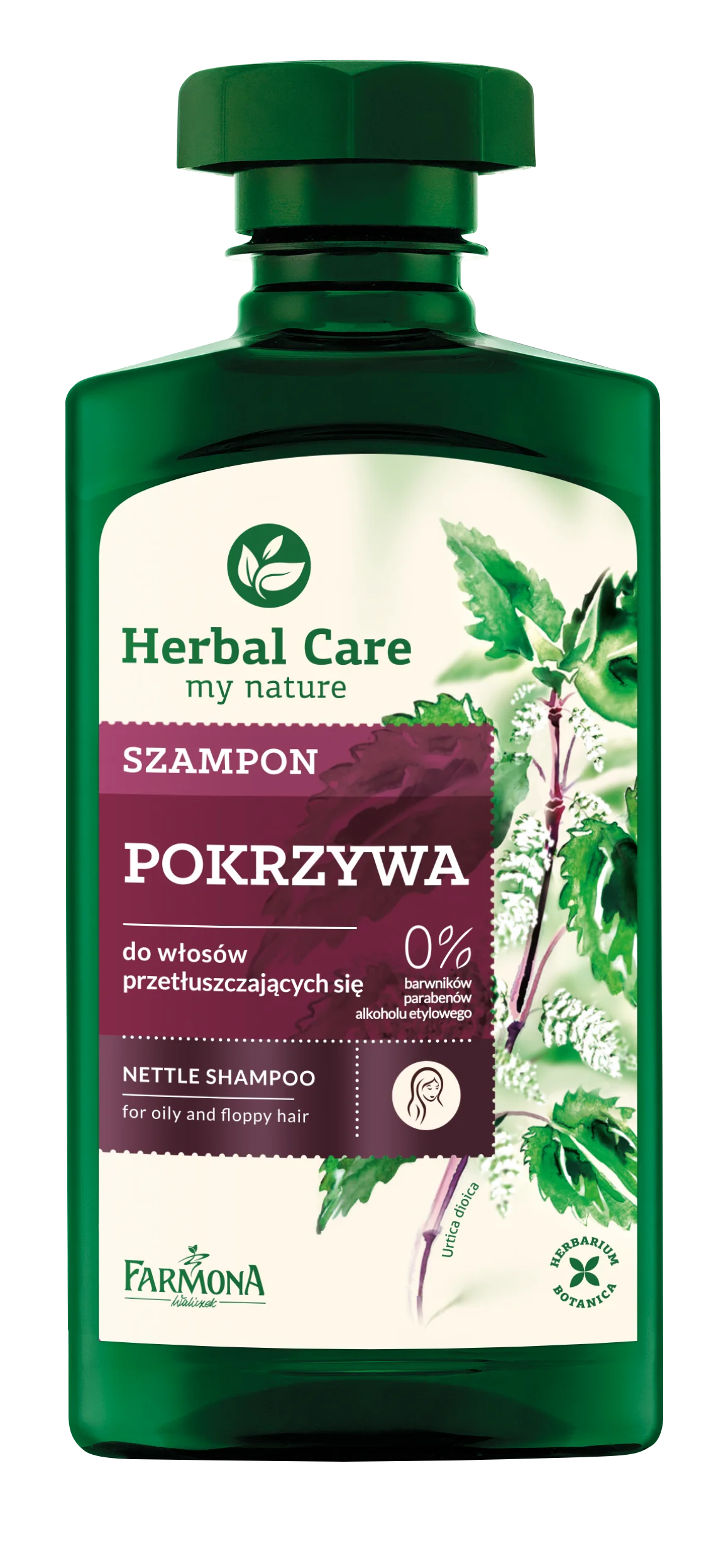 farmona herbal care szampon do włosów przetłuszczających się pokrzywa skład