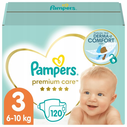 pampers pieluchy premium care 3 midi 120 szt