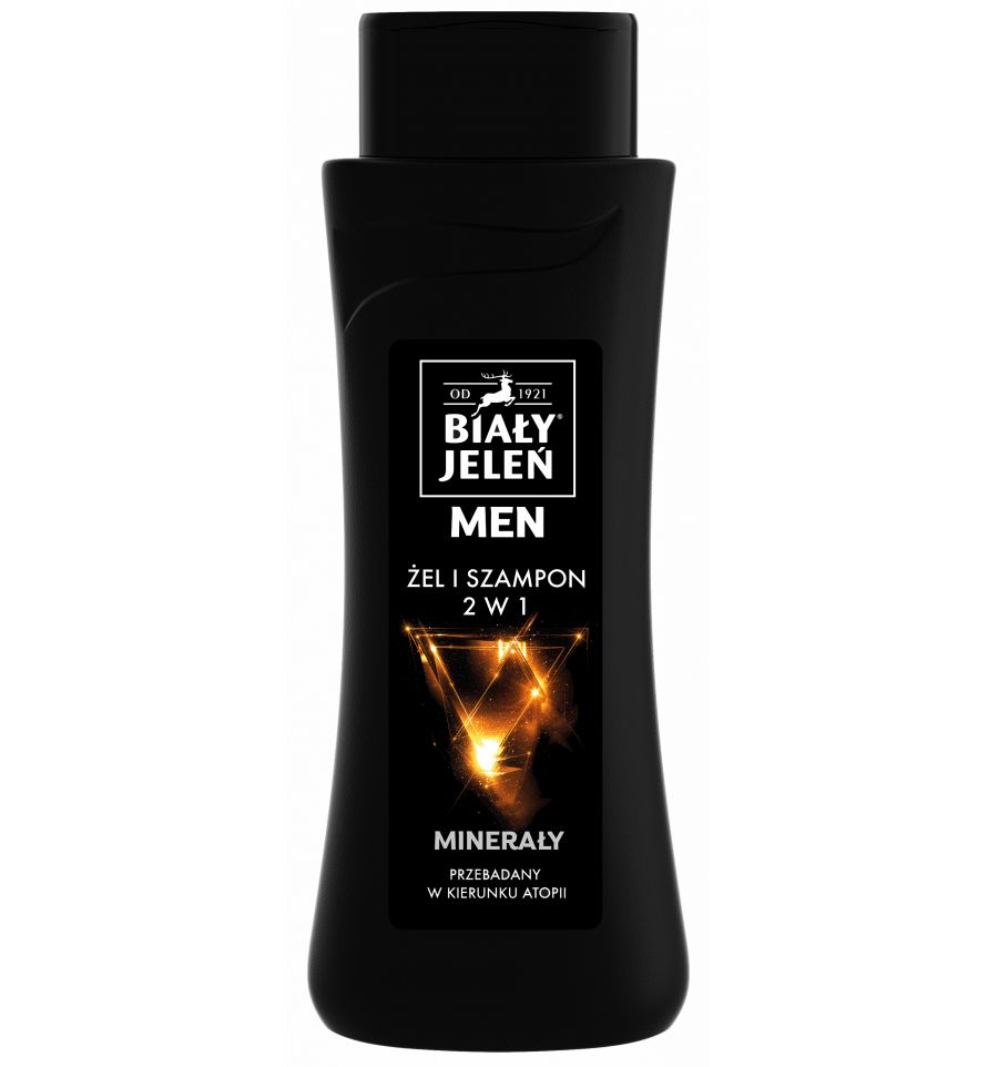 biały jeleń żel&szampon 2w1 z minerałami for men 300ml