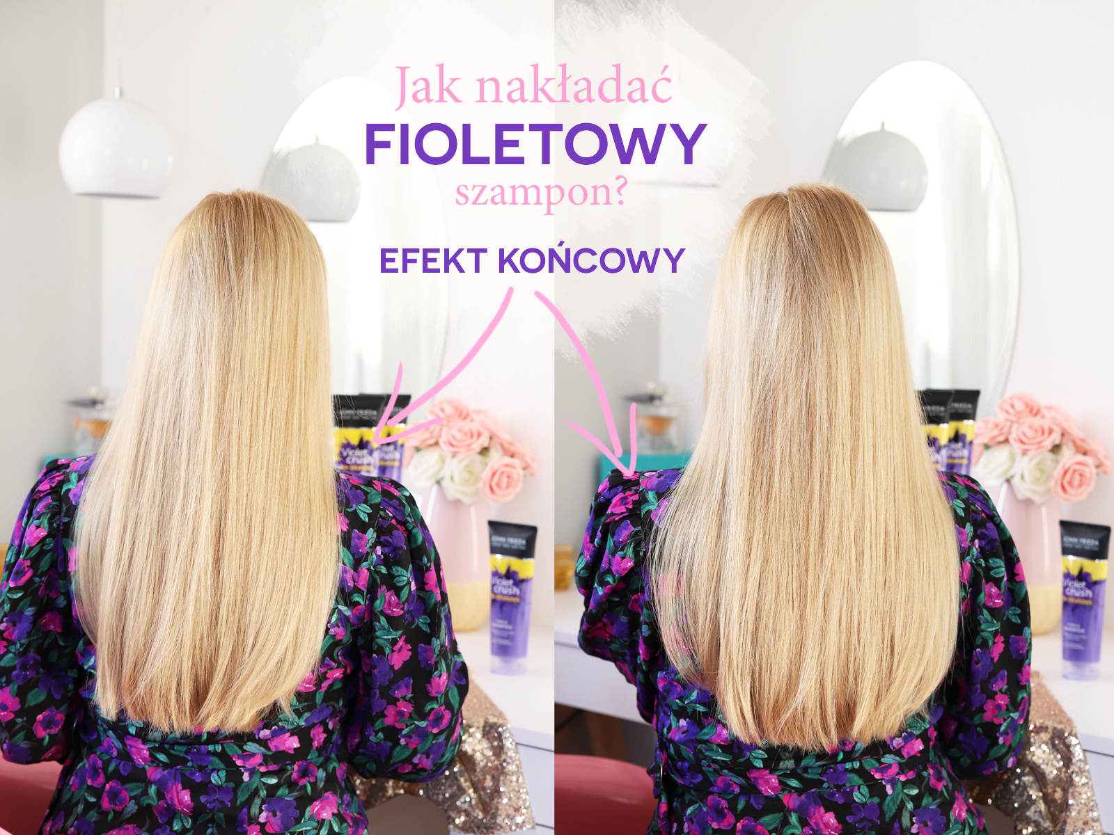 fioletowy szampon efekty