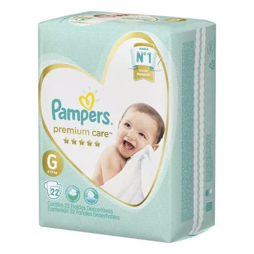 fralda pampers premium care g