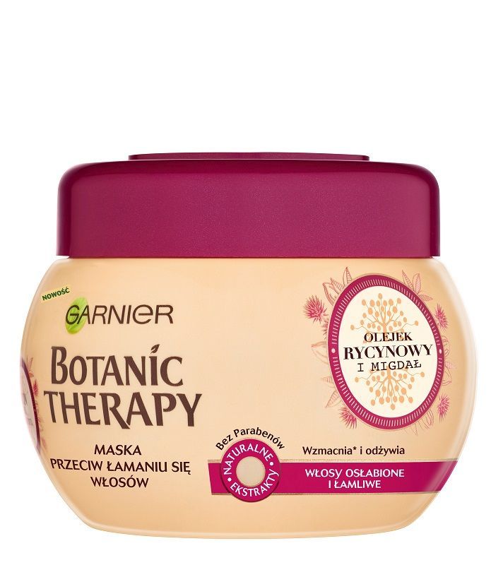 garnier botanic therapy maska do włosów olejek rycynowy