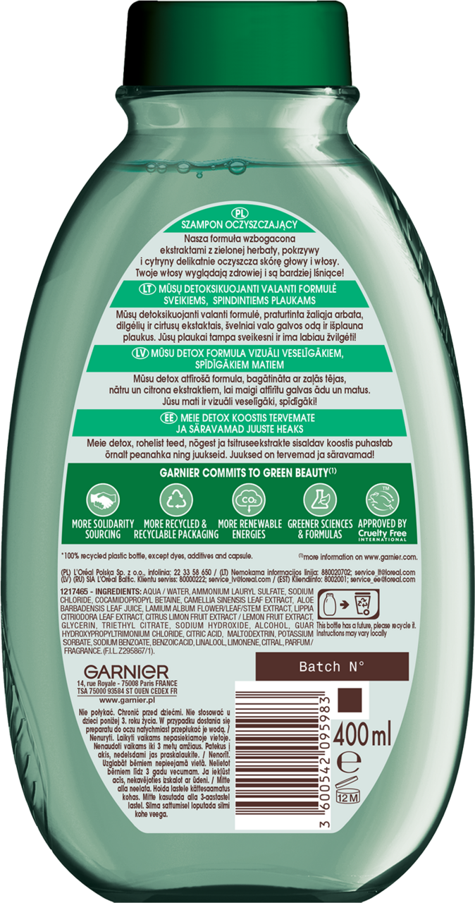 garnier botanic therapy szampon skład