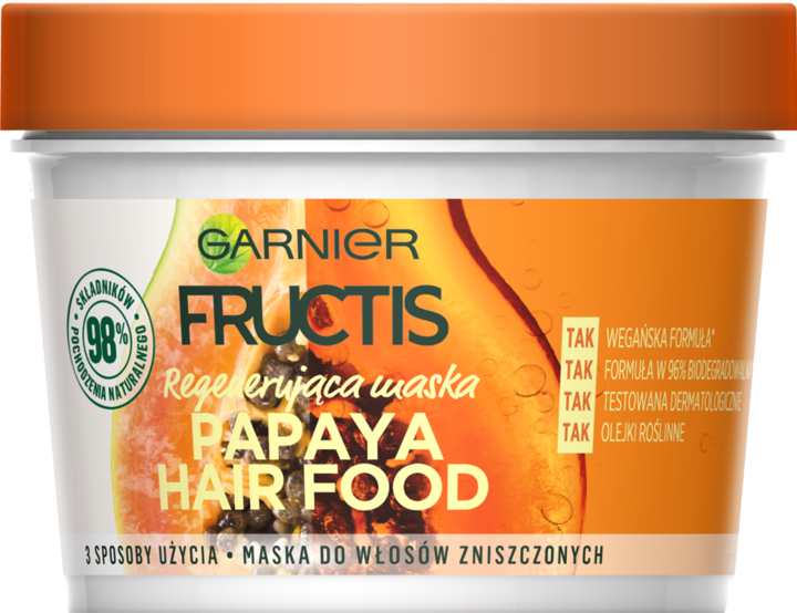 garnier fructis papaya hair food maska do włosów zniszczonych rossman