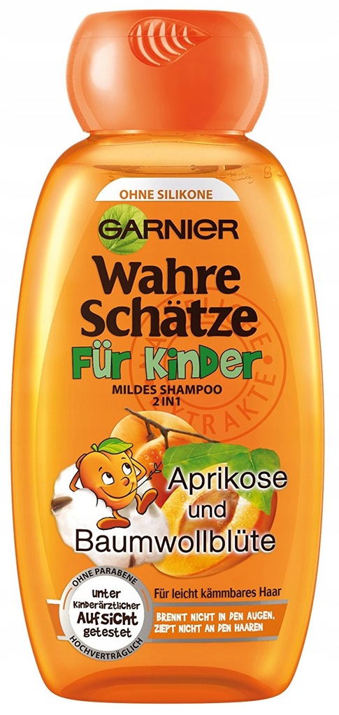 garnier ultra doux szampon dla dzieci morela