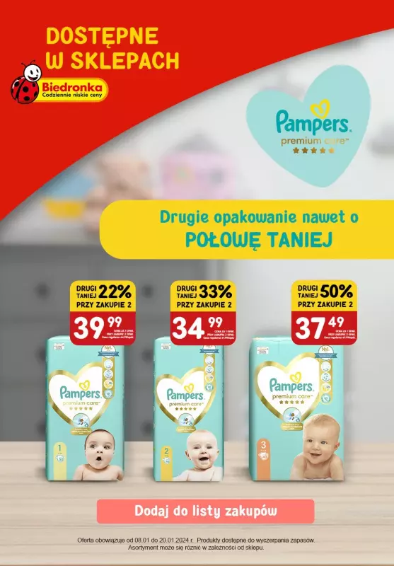 gazetka pampers