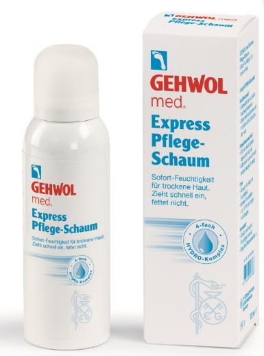 gehwol med express pflege-schaum pianka nawilżająca do skóry 125ml