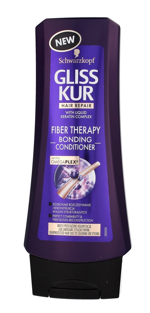 gliss kur fiber therapy szampon do włosów przeciążonych 250 ml