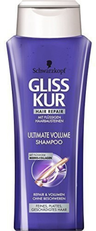 gliss kur ultimate volume szampon do włosów dodający objętości