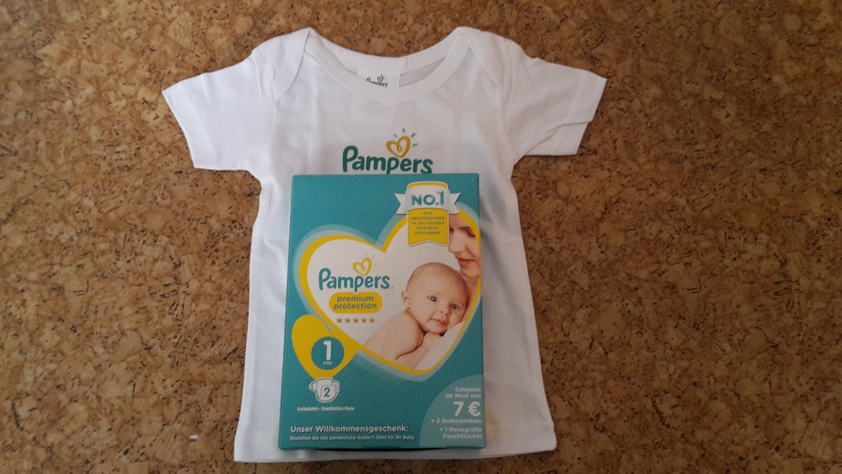 gratis t shirt von pampers