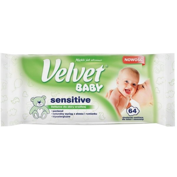 hipoalergiczne chusteczki nawilżane velvet baby sensitive