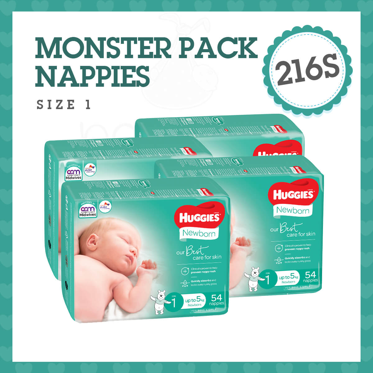 huggies newborn 1 mega paczka