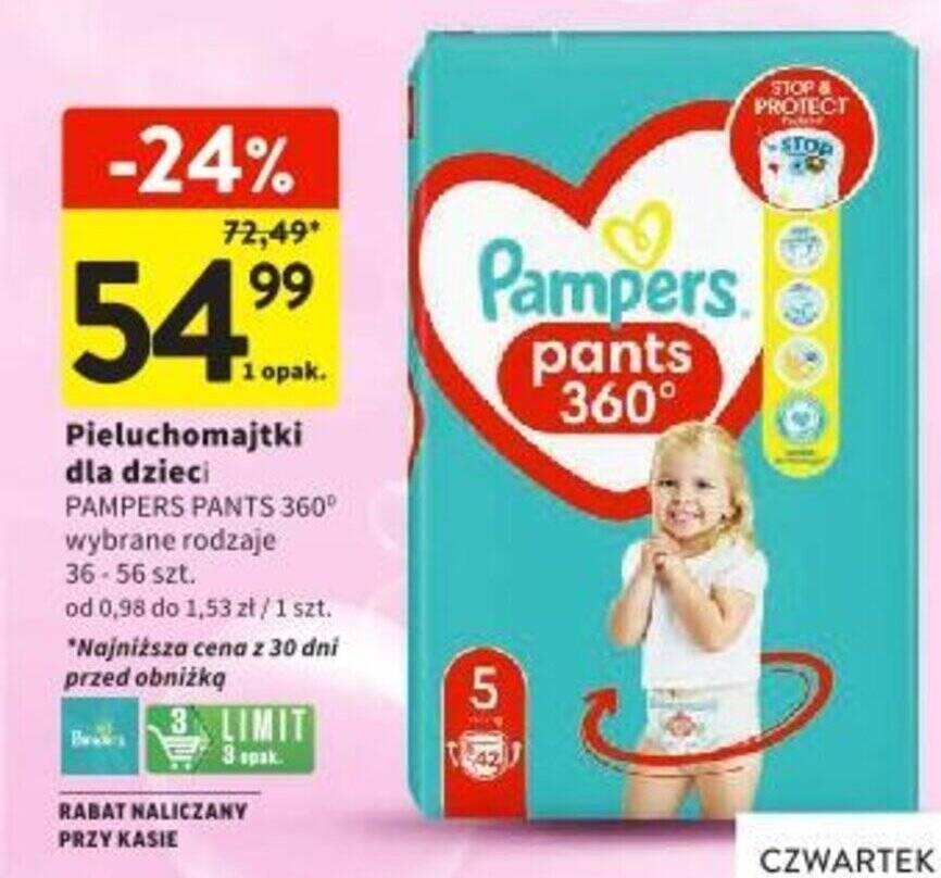 intermarche pieluchomajtki pampers