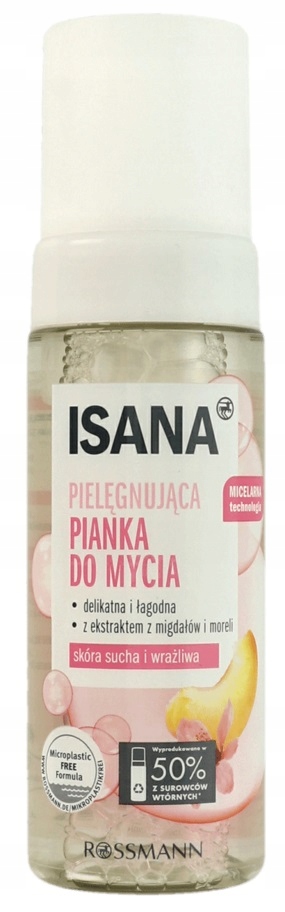 isana cream peach pianka do twarzy