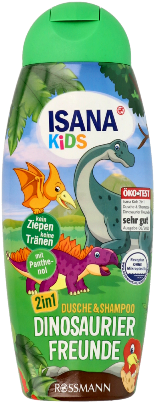 isana kids żel pod prysznic i szampon przyjaciele dinozaurów