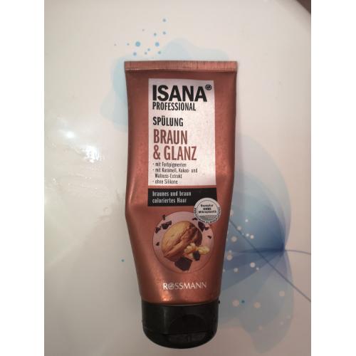 isana professional odżywka do włosów brown color shine kwc