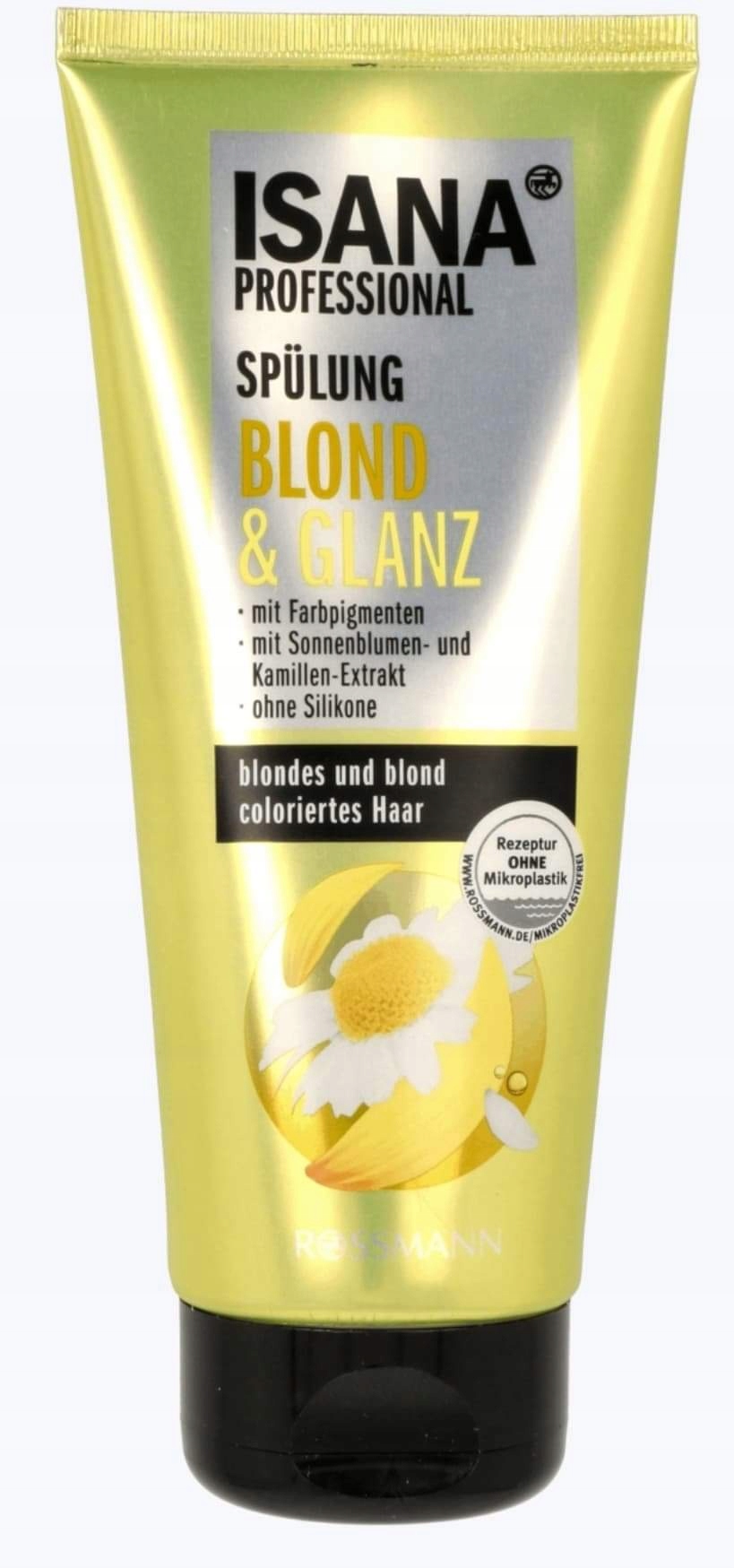 isana professional odżywka do włosów połysk koloru blond 2