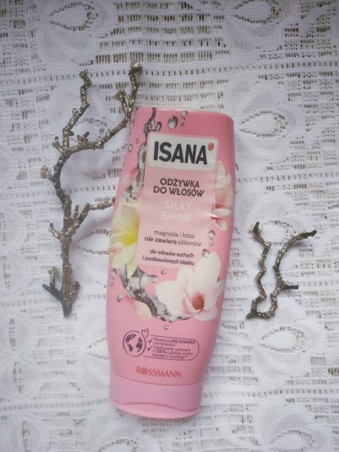 isana silky gloss odżywka do włosów magnolia & lotos