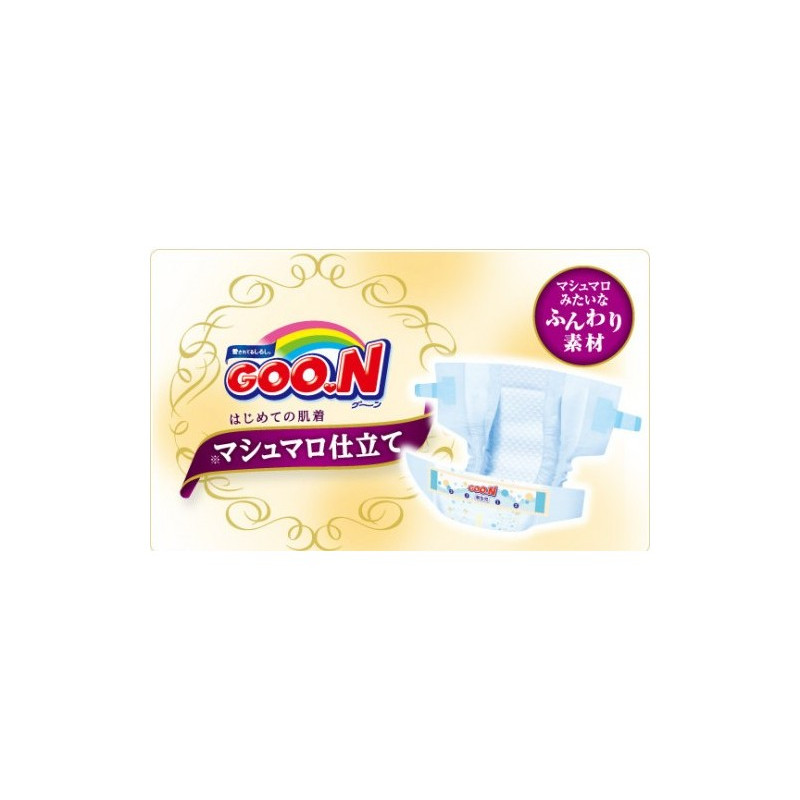 Japońskie pieluszki Goo.N Marshmallow Premium Soft M 6-11kg