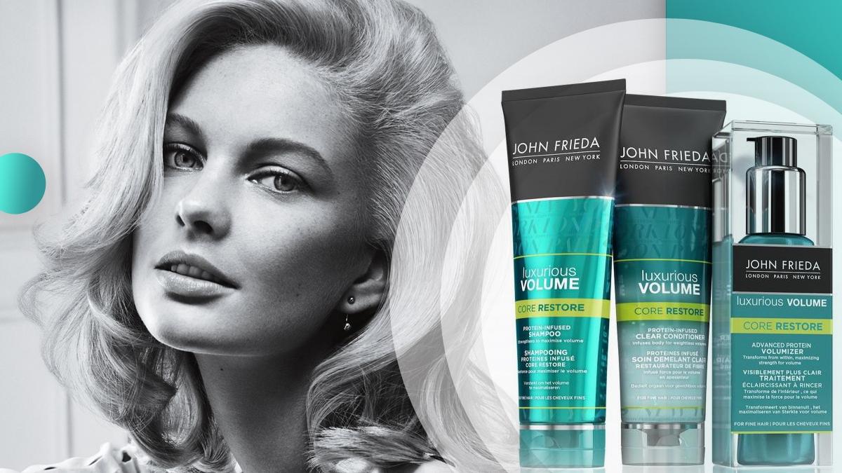 john frieda luxurious volume core restore szampon z kompleksem protein-strength