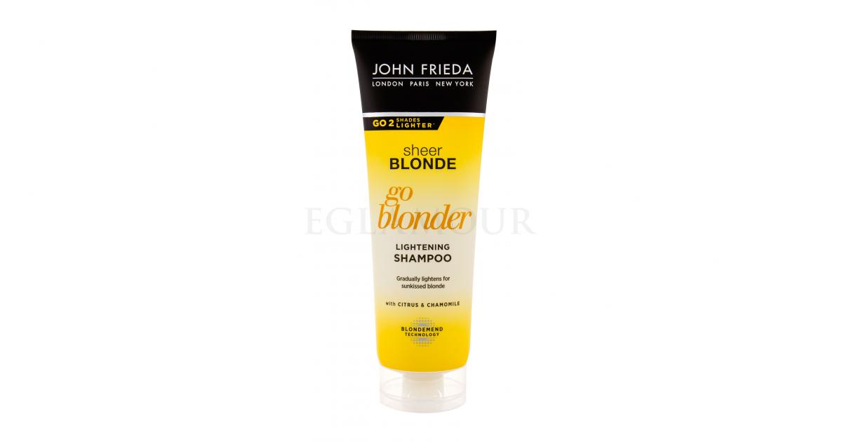 john frieda sheer blonde szampon rozświetlający włosy blond