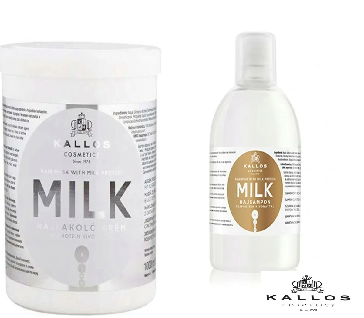 kallos hair milk szampon