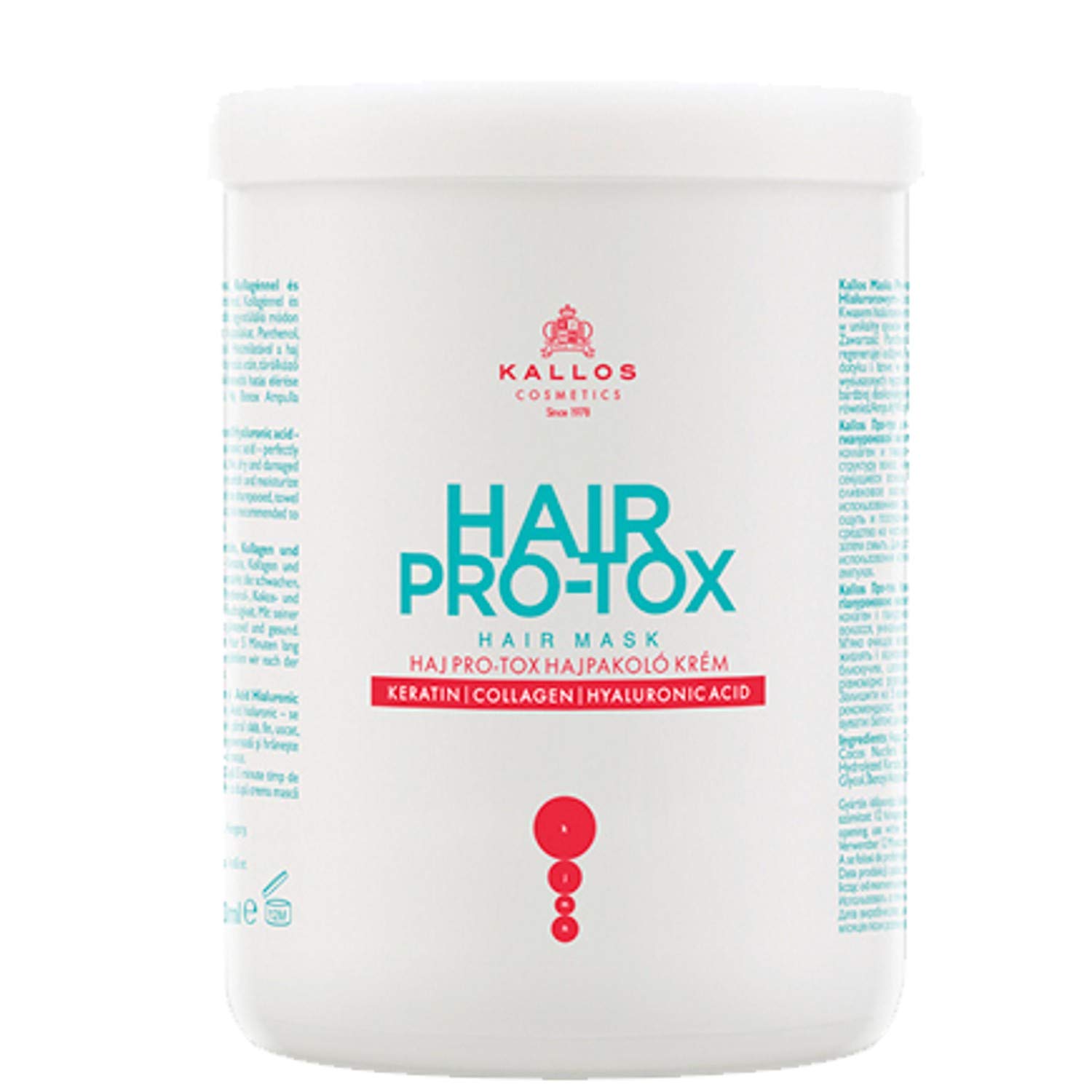 kallos hair pro-tox szampon do włosów 1000 ml