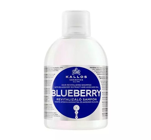 kallos kjmn blueberry szampon jagodowy 1000 ml