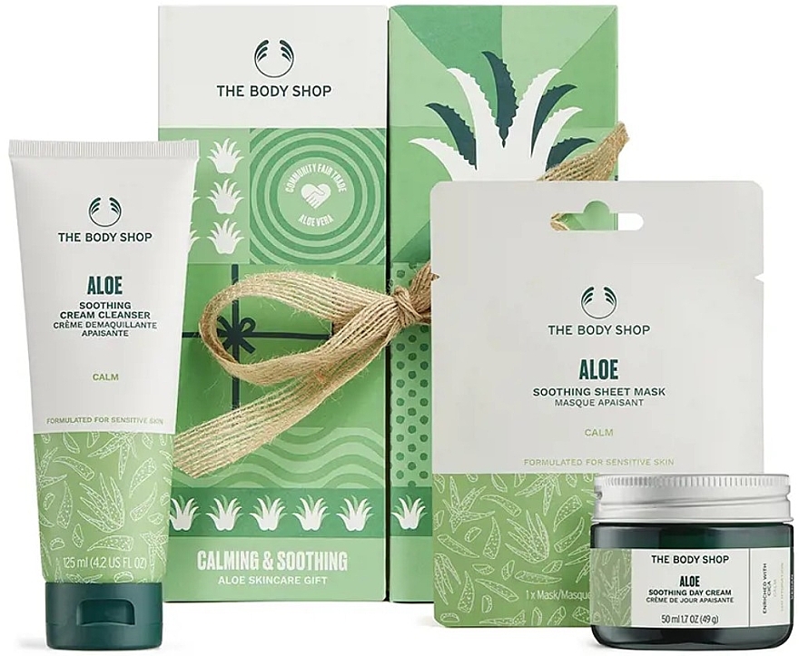 kojąca pianka do mycia twarzy aloes the body shop