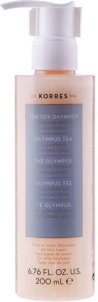 korres olympus tea cleansing foaming cream pianka oczyszczająca do twarzy