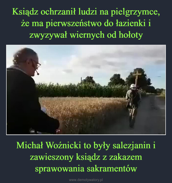 ksiądz ma pieluchy na strychu