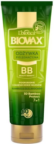 l biotica biovax bb beauty benefit odżywka do włosów ciemnych