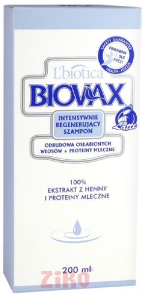 lbiotica biovax szampon do włosów osłabionych latte z proteinami