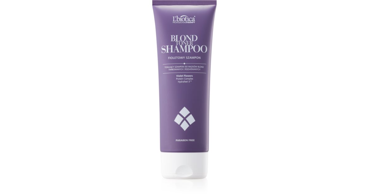 lbiotica professional therapy blond fioletowy szampon tonujący do włosów blond