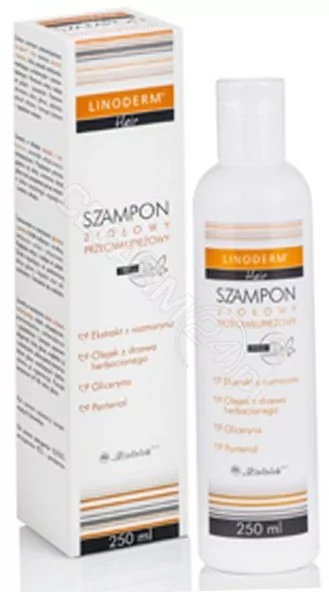 linoderm hair szampon ziołowy przeciwłupieżowy 200ml