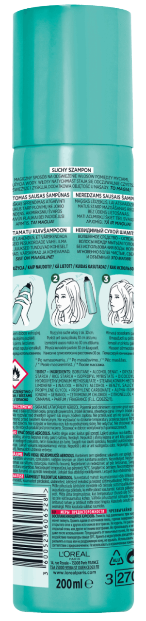 loreal suchy szampon vegetable boost