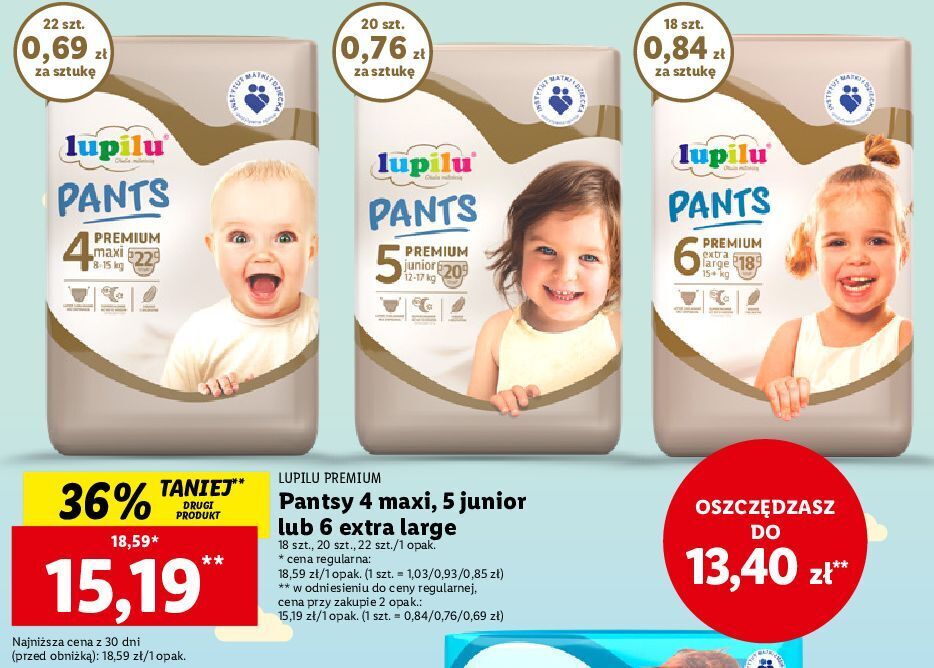 lupilu comfort pieluchy promocja