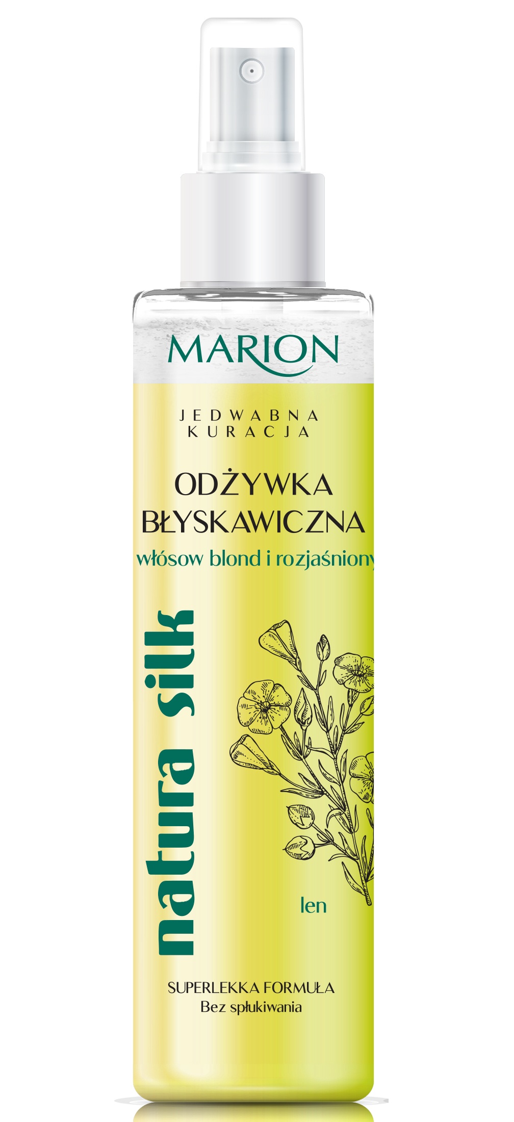 marion natura silk błyskawiczna odżywka rozświetlająca do włosów