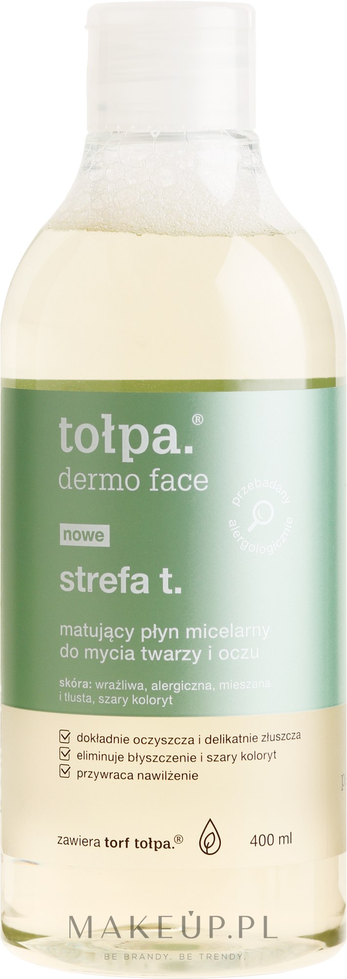 matujący płyn micelarny-tonik 2w1 do mycia twarzy 400ml clean micellar