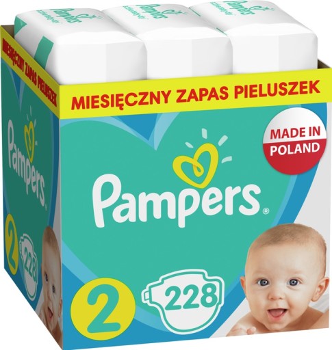 miesięczny zapas pieluszek pampers