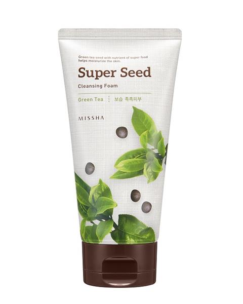 missha super seed nawilżająca pianka green tea 150ml