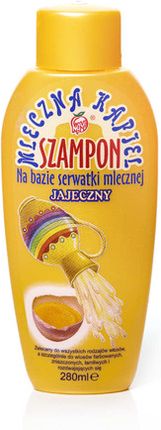 mleczna kąpiel szampon na bazie serwatki mlecznej jajeczny