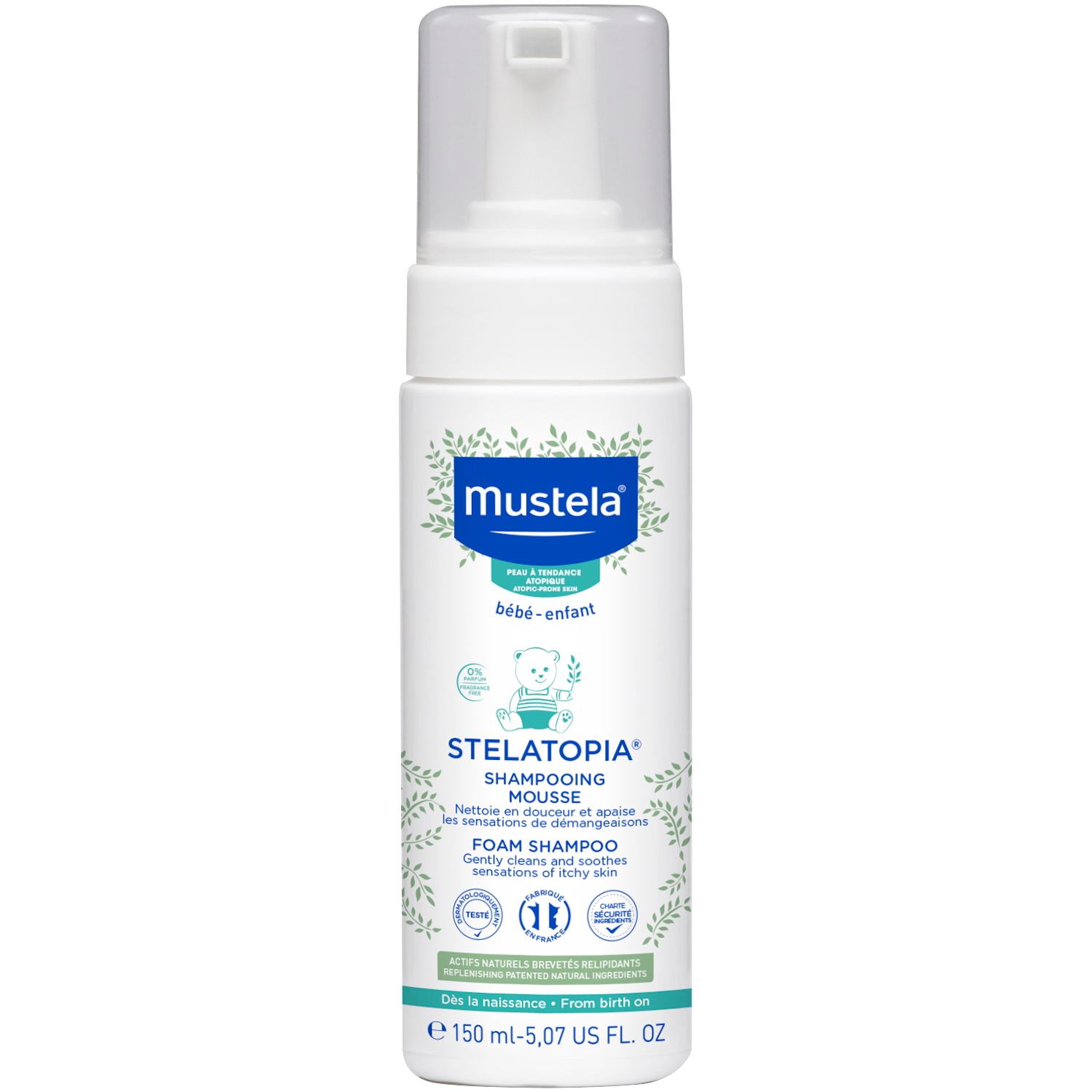 mustela stelatopia szampon w piance 150 ml