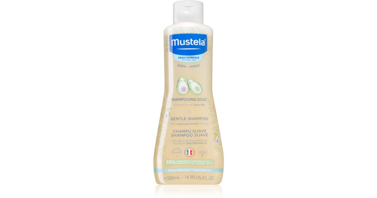 mustela szampon delikatny od urodzenia 500ml skład