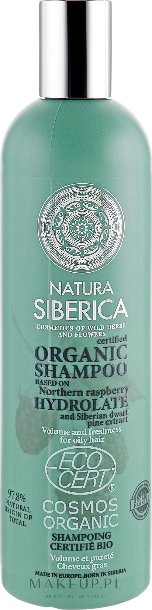 natura siberica organiczny szampon do włosów neutralny bez sls