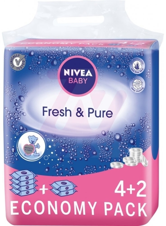 nivea baby chusteczki nawilżane pure&fresh