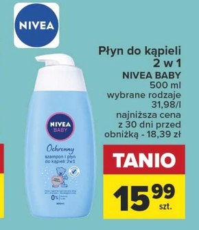 nivea baby ochronny szampon i płyn skłaf