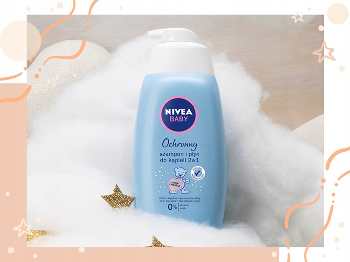 nivea baby szampon i płyn do kąpieli 2w1 500ml