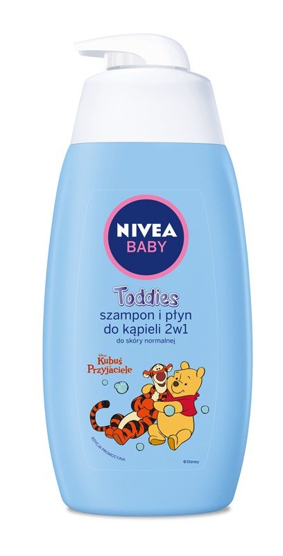 nivea baby szampon i płyn toddies kubuś 500ml